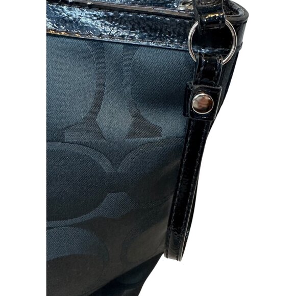 COACH DAISY POP OPTIC BLACK TOTE BAG - Picture 4 of 11